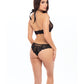 Rene Rofe Midnight Halter Set Black