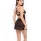 Rene Rofe New In Town Chemise & G-string Black