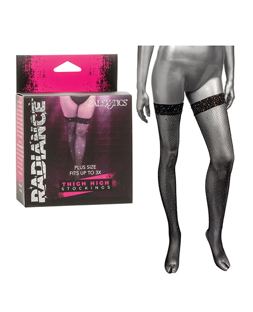 Radiance Thigh High Stockings - Black