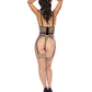 Purrfect Basque & Thong Animal/black