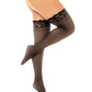 Sheer Thigh High W/stay Up Silicone Lace Top