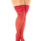 Sheer Thigh High W/stay Up Silicone Lace Top