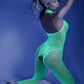 Moonbeam Crotchless Bodystocking - Neon Green