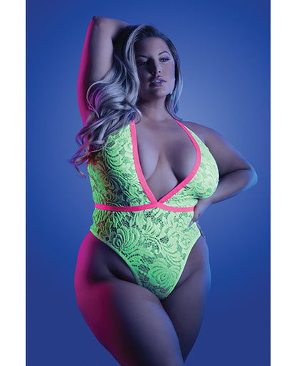 Glow Spotlight Teddy Neon Chartreuse