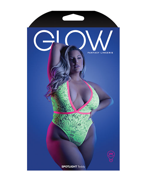 Osito de peluche Glow Spotlight Neon Chartreuse