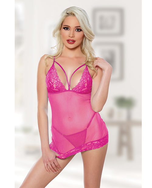 Allure Blush Me Babydoll & G-string O/s