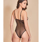 Mesh Soft Cup Teddy W/contrast Lines Black