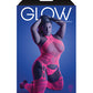 Glow Captivating Halter Bodystocking & G-string Neon Pink