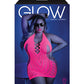 Glow Shock Value Halter Dress Neon Pink Q/s