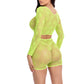 Leaf It to Me Short Set - One Size - Green