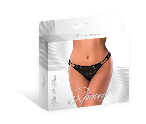 Tanga negra Glitz &amp; Glam