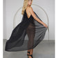 Sweet EsCape Long Mesh Cape & Triple Lace Strap Panty O/S