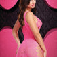 Lapdance Leopard Lace Mini Dress Pink O/s