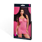 Lapdance Leopard Lace Mini Dress Pink O/s