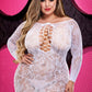 Lapdance Lace Off The Shoulder Mini Dress White Q/s