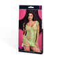 Lapdance Jacquard Mini Dress Neon Green O/s