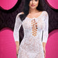 Lapdance Lace Off The Shoulder Mini Dress White O/s