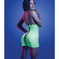 Glow Synthesize UV Reactive Seamless Halter Dress - Neon Green O/S