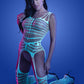 Timelapse Bodystocking - One Size - White/blue