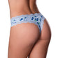 Sweet Treats Crotchless Thong w/Wicked Sensual Care Blueberry Lube - Blue