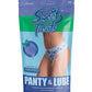 Sweet Treats Crotchless Thong w/Wicked Sensual Care Blueberry Lube - Blue