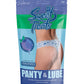 Sweet Treats Crotchless Thong w/Wicked Sensual Care Blueberry Lube - Blue