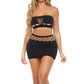 Conjunto de dos piezas con bandeau de Net Worth, talla única, color negro