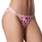 Split Back Panty S/m Strawberry