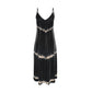 Andromeda Silk Dress in Black Shibori