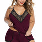 Plus Size Pajamas Cami Shorts Set