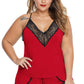 Plus Size Pajamas Cami Shorts Set