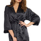 Robe, Chemise, Padded Hanger - Small - Black