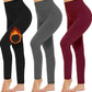 Women‚Äôs Fleece Leggings High Waist Stretchy Warm Leggings One Size