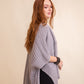 Ridged Rib Knit Ruana