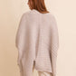 Ridged Rib Knit Ruana