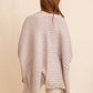 Ridged Rib Knit Ruana