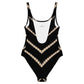 Lyra One Piece Swimsuit in Black Shibori