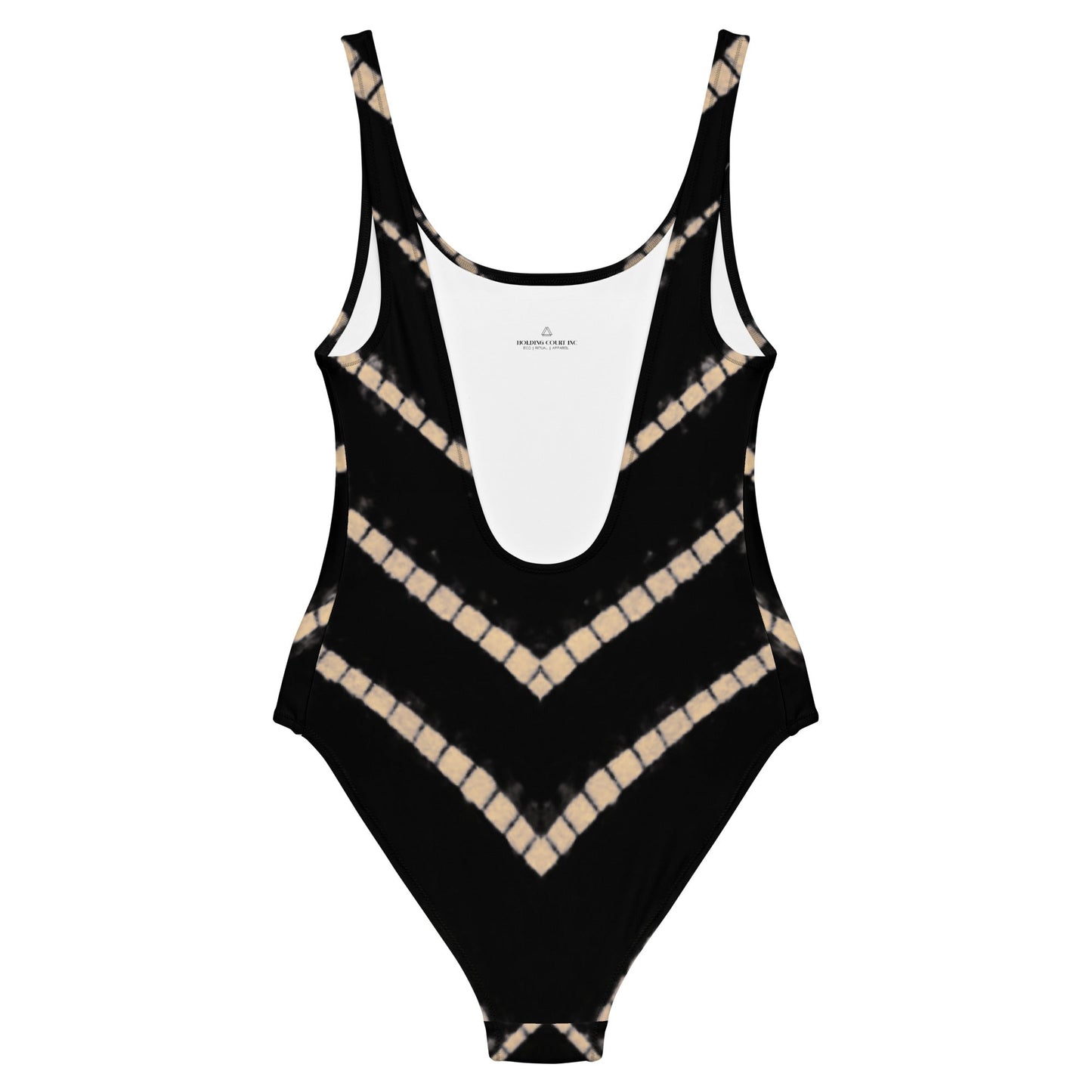 Lyra One Piece Swimsuit in Black Shibori