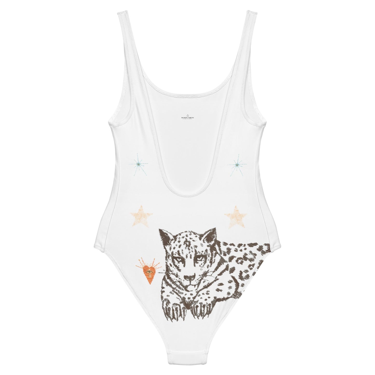 Lyra One Piece Swimsuit in White Jaguar