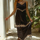 Andromeda Silk Dress in Black Shibori