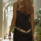 Vela Silk Dress in Black Shibori