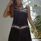 Vela Silk Dress in Black Shibori