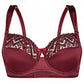 Sassa Bordeaux Semi-Sheer Full Figure Bra - 2D Zoom View