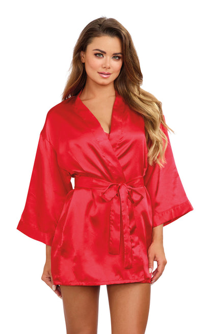 Large Red Robe and Chemise set with a Padded Hanger