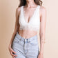 Padded Plunge Alencon Lace Bralette