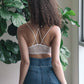 Strappy Back Geometric Lace Bralette