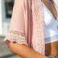 Sunshine Lace Trim Kimono