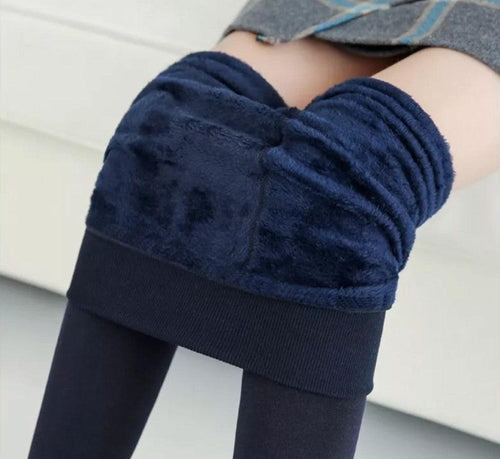 Women‚Äôs Fleece Leggings High Waist Stretchy Warm Leggings One Size