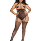 Bodystocking de osito de peluche - Queen - Negro